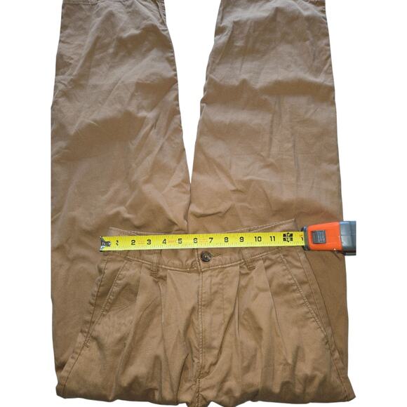 Womens Levis Waterless Brown Pleated W23 L30 Pockets EUC - Picture 8 of 16